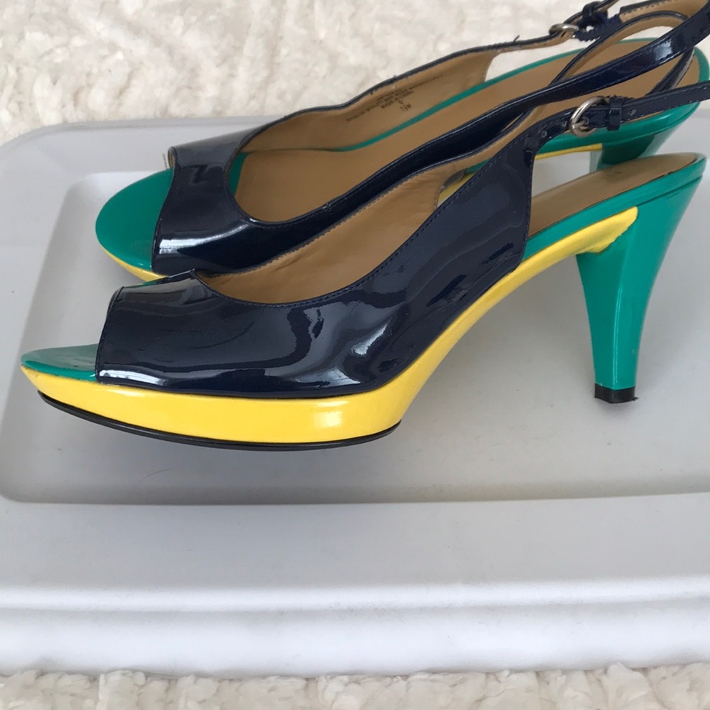 Nine West Color Block Open Toe - Picture 2 of 4